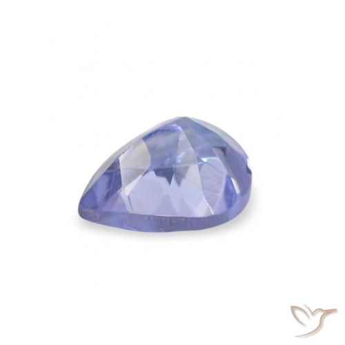 Tanzanite Bleu clair naturelle En forme de poire, 0.34 ct, VS