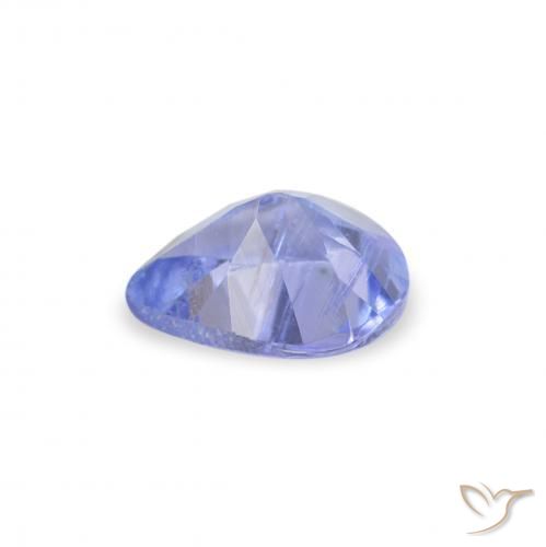 Tanzanite Bleu pastel naturelle En forme de poire, 0.31 ct, VS