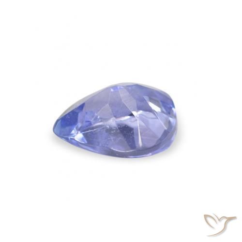 Tanzanite Bleu pastel naturelle En forme de poire, 0.33 ct, VS