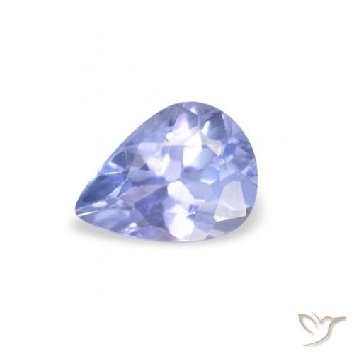0.36ct Naturel Bleu clair Tanzanite, En forme de poire, VS