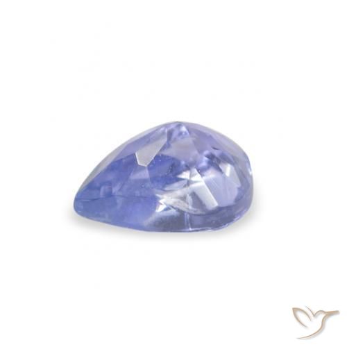 Tanzanite Bleu clair naturelle En forme de poire, 0.36 ct, VS