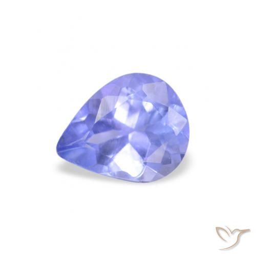 0.34ct Naturel Violet Bleu Tanzanite, En forme de poire, VS