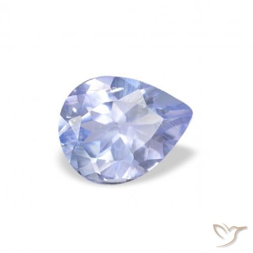 Tanzanite Bleu clair naturelle En forme de poire, 0.37 ct, VS