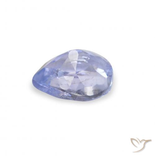 Tanzanite Bleu clair naturelle En forme de poire, 0.37 ct, VS