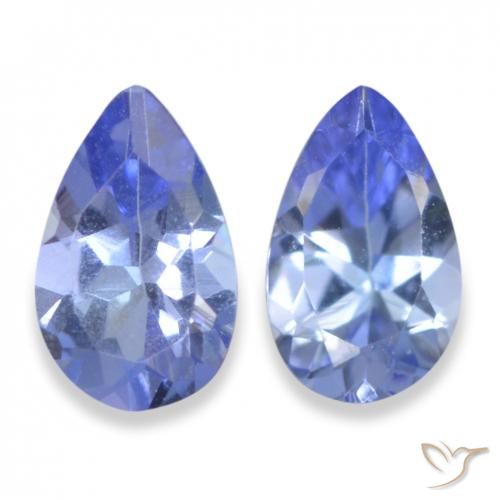 0.44ctw Naturel Bleu marine moyen Tanzanite, En forme de poire, VS