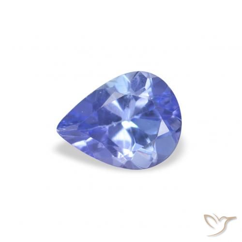 0.35ct Naturel Bleu violet intense Tanzanite, En forme de poire, VS