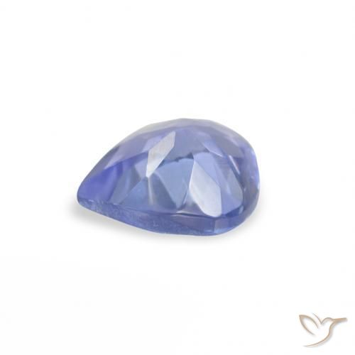 Tanzanite Bleu clair naturelle En forme de poire, 0.36 ct, VS