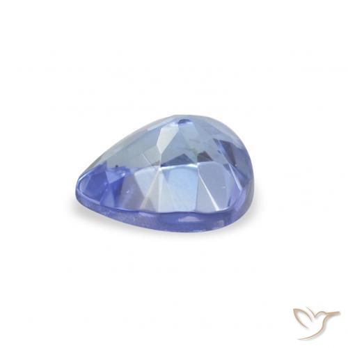 Tanzanite Bleu pastel naturelle En forme de poire, 0.38 ct, VS