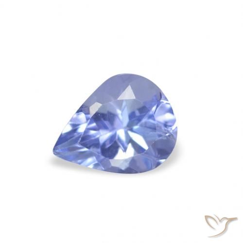 0.36ct Naturel Bleu pastel Tanzanite, En forme de poire, VS