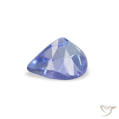 Tanzanite Bleu pastel naturelle En forme de poire, 0.36 ct, VS