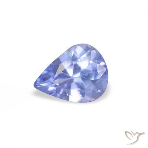 0.34ct Naturel Bleu pastel Tanzanite, En forme de poire, VS