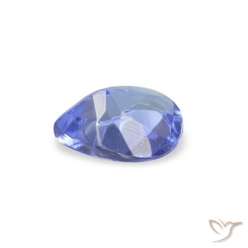 Tanzanite Bleu intense naturelle En forme de poire, 0.34 ct, VS
