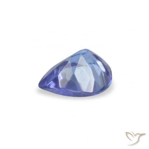 Tanzanite Bleu intense naturelle En forme de poire, 0.31 ct, VS