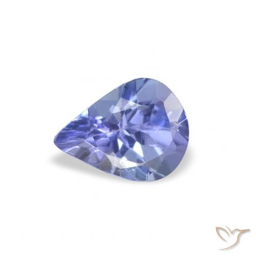 0.32ct Naturel Bleu pourpre électrique Tanzanite, En forme de poire, VS