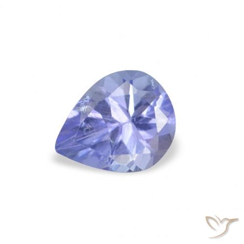0.33ct Naturel Bleu pourpre électrique Tanzanite, En forme de poire, VS