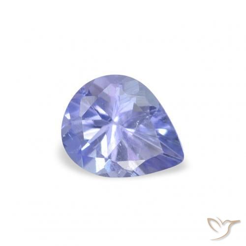 Tanzanite Bleu pourpre électrique naturelle En forme de poire, 0.33 ct, VS