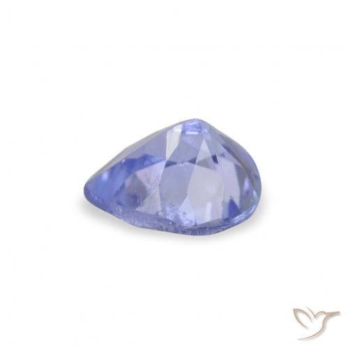 Tanzanite Bleu pourpre électrique naturelle En forme de poire, 0.33 ct, VS
