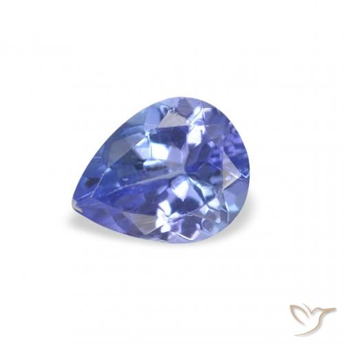 0.35ct Naturel Bleu Tanzanite, En forme de poire, VS