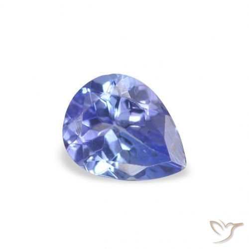 Tanzanite Bleu naturelle En forme de poire, 0.35 ct, VS