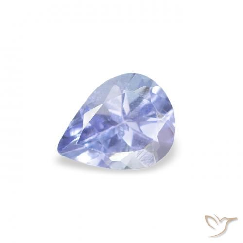 0.34ct Naturel Bleu clair Tanzanite, En forme de poire, VS