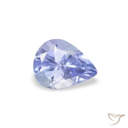 Tanzanite Bleu clair naturelle En forme de poire, 0.34 ct, VS