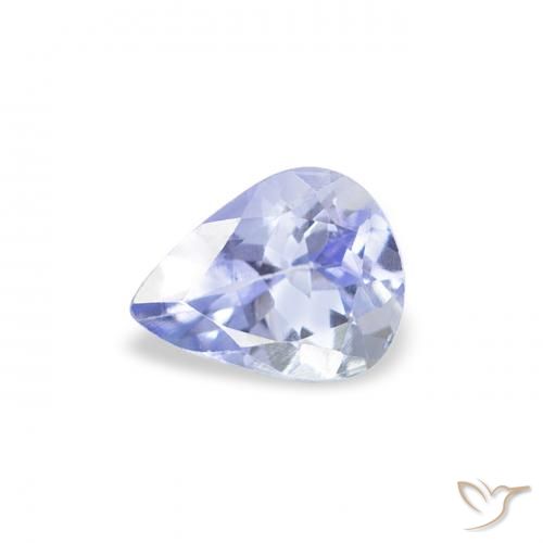 0.39ct Naturel Bleu pastel Tanzanite, En forme de poire, VS