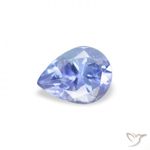 0.36ct Naturel Bleu pastel Tanzanite, En forme de poire, VS