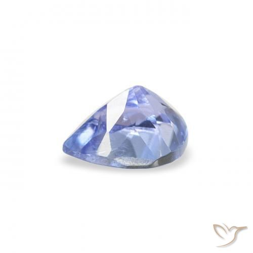 Tanzanite Bleu pastel naturelle En forme de poire, 0.36 ct, VS