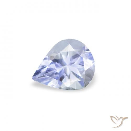 0.35ct Naturel Bleu pastel Tanzanite, En forme de poire, VS