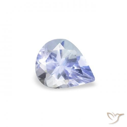 Tanzanite Bleu pastel naturelle En forme de poire, 0.35 ct, VS