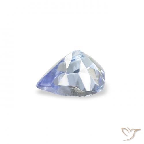 Tanzanite Bleu pastel naturelle En forme de poire, 0.35 ct, VS