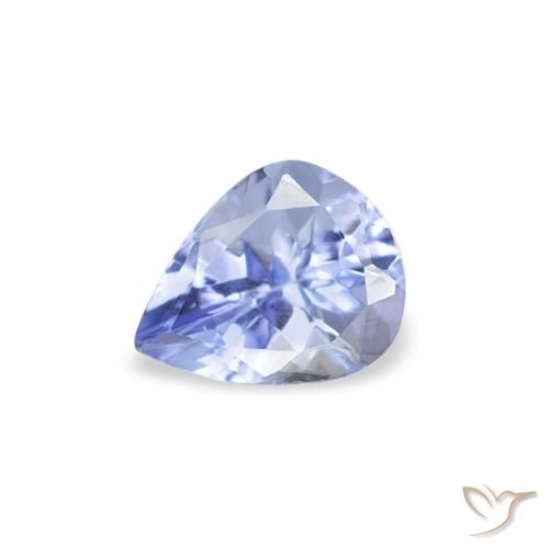 0.43ct Naturel Bleu pastel Tanzanite, En forme de poire, VS