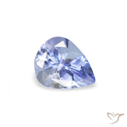 Tanzanite Bleu pastel naturelle En forme de poire, 0.43 ct, VS