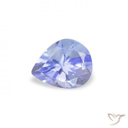 0.40ct Naturel Bleu pastel Tanzanite, En forme de poire, VS