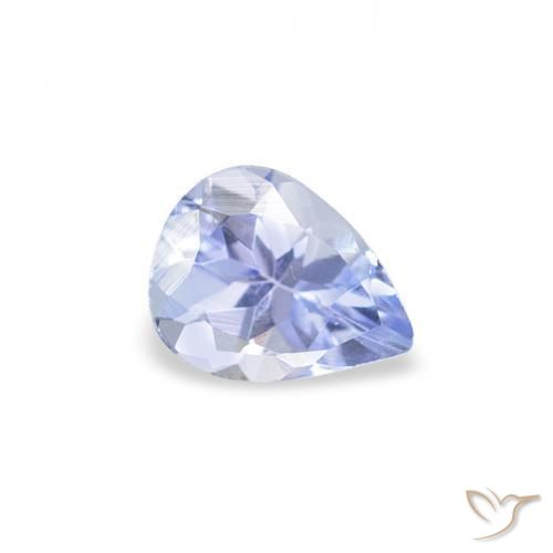 Tanzanite Bleu pastel naturelle En forme de poire, 0.31 ct, VS