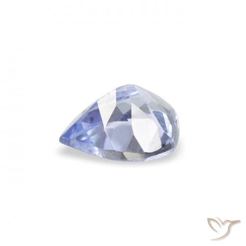 Tanzanite Bleu pastel naturelle En forme de poire, 0.31 ct, VS