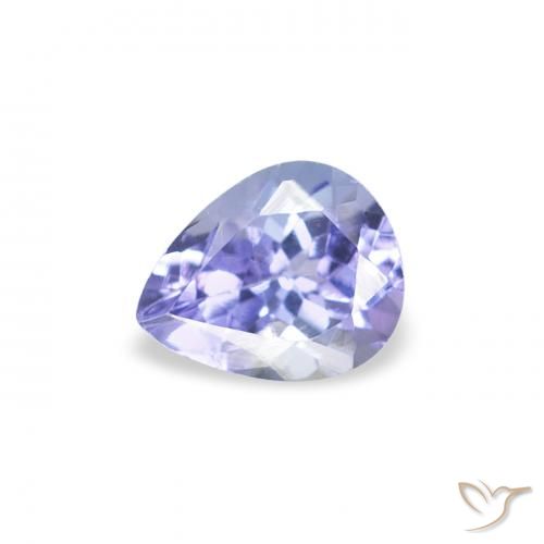 0.43ct Naturel Bleu foncé Tanzanite, En forme de poire, VS