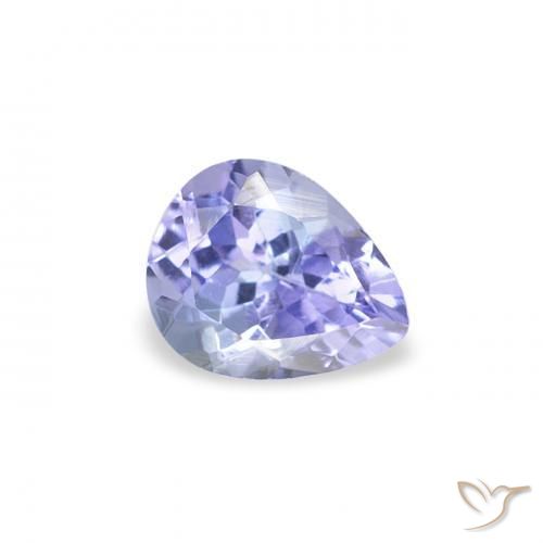 Tanzanite Bleu foncé naturelle En forme de poire, 0.43 ct, VS