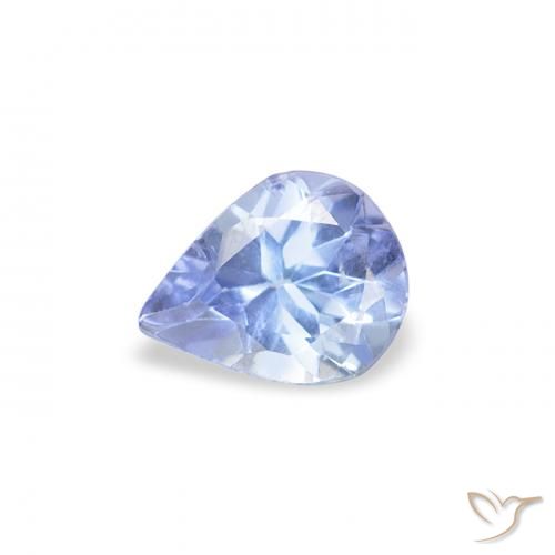 0.34ct Naturel Bleu pastel Tanzanite, En forme de poire, VS