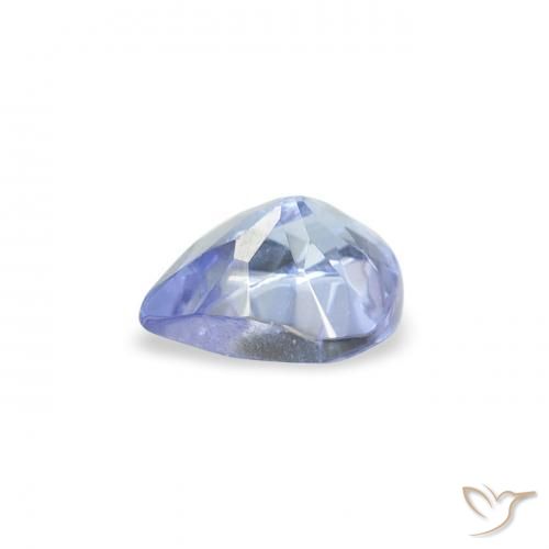 Tanzanite Bleu pastel naturelle En forme de poire, 0.34 ct, VS