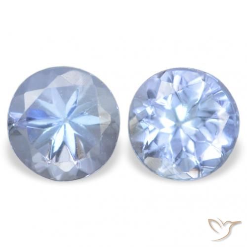 0.32ctw Naturel Bleu violacé léger Tanzanite, Tour, VVS-VS