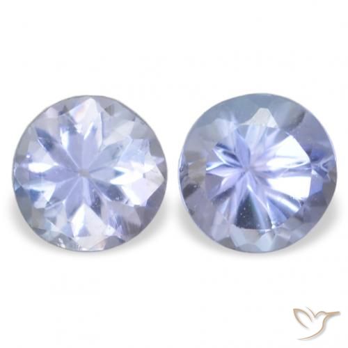 0.33ctw Naturel Bleu clair Tanzanite, Tour, VVS-VS