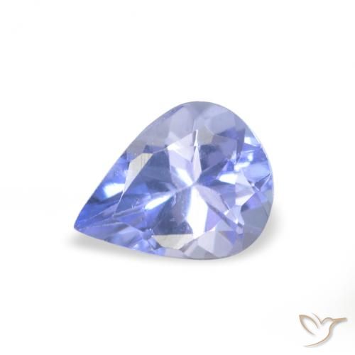 0.32ct Naturel Bleu clair Tanzanite, En forme de poire, VVS-VS