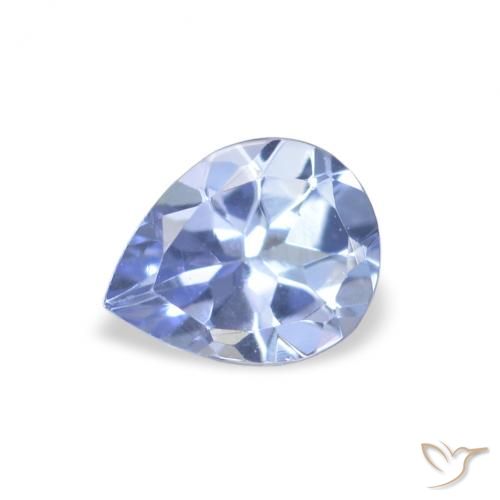 0.35ct Naturel Bleu clair Tanzanite, En forme de poire, VVS-VS