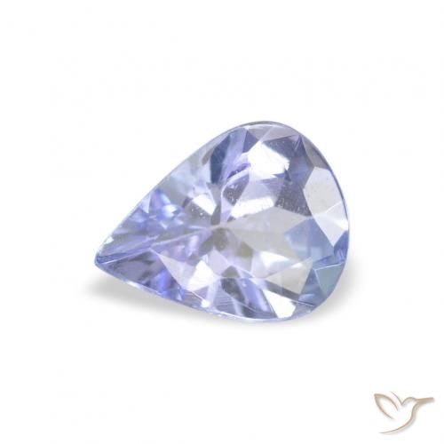 0.30ct Naturel Bleu pastel Tanzanite, En forme de poire, VVS-VS