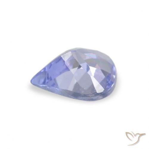 Tanzanite Bleu pastel naturelle En forme de poire, 0.30 ct, VVS-VS