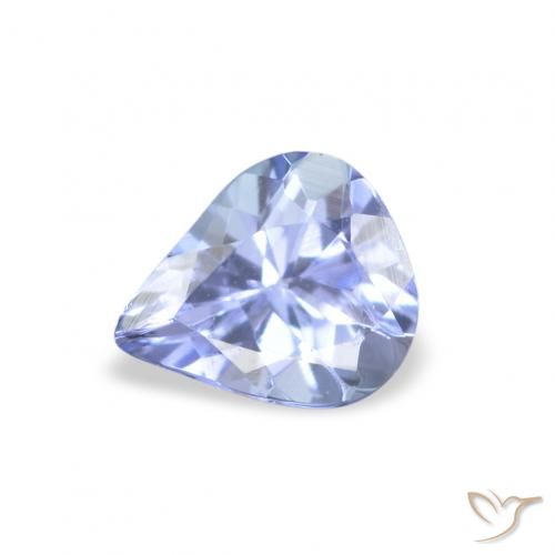 0.29ct Naturel Bleu pastel Tanzanite, En forme de poire, VS