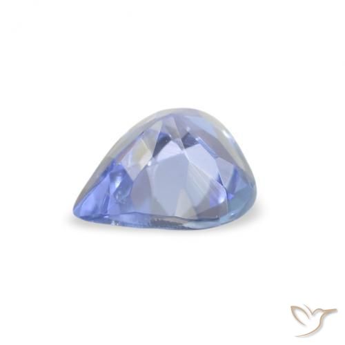 Tanzanite Bleu pastel naturelle En forme de poire, 0.29 ct, VS