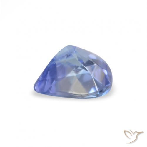 Tanzanite Bleu pastel naturelle En forme de poire, 0.34 ct, VS