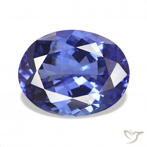 Tanzanite Violet Bleu naturelle ovale, 4.80 ct, IF